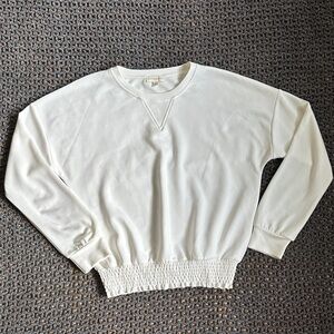 Cynthia Rowley Bonded Crewneck Sweater